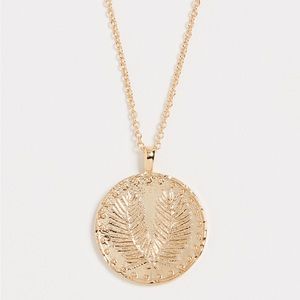 Gorjana Palm Coin Necklace